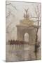 Hyde Park Corner, with Household Cavalry, 1918-Rose Maynard Barton-Mounted Giclee Print