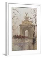 Hyde Park Corner, with Household Cavalry, 1918-Rose Maynard Barton-Framed Giclee Print