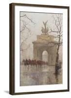 Hyde Park Corner, with Household Cavalry, 1918-Rose Maynard Barton-Framed Giclee Print