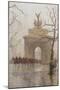 Hyde Park Corner, with Household Cavalry, 1918-Rose Maynard Barton-Mounted Premium Giclee Print