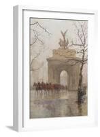 Hyde Park Corner, with Household Cavalry, 1918-Rose Maynard Barton-Framed Giclee Print