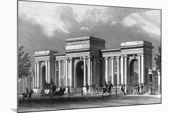 Hyde Park Corner-Thomas H Shepherd-Mounted Premium Giclee Print