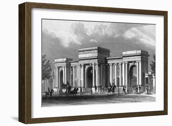 Hyde Park Corner-Thomas H Shepherd-Framed Art Print