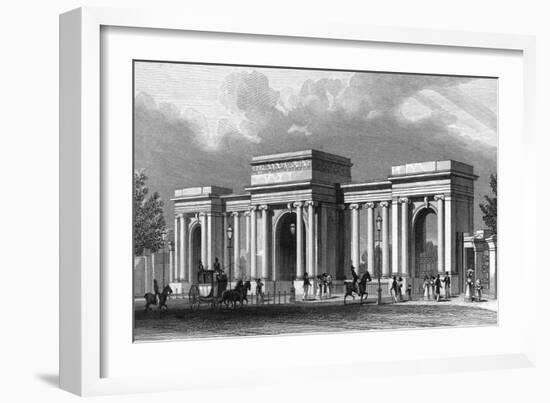 Hyde Park Corner-Thomas H Shepherd-Framed Art Print