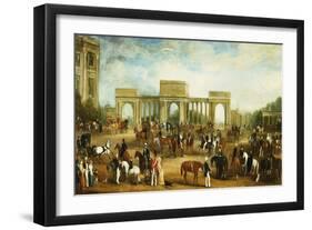 Hyde Park Corner-John Junior Ferneley-Framed Giclee Print