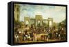 Hyde Park Corner-John Junior Ferneley-Framed Stretched Canvas