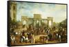 Hyde Park Corner-John Junior Ferneley-Framed Stretched Canvas