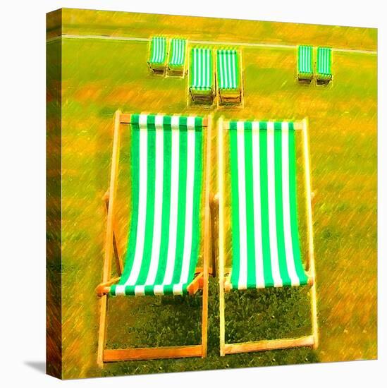 Hyde Park Deck Chairs, London-Tosh-Stretched Canvas