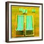 Hyde Park Deck Chairs, London-Tosh-Framed Art Print