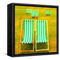 Hyde Park Deck Chairs, London-Tosh-Framed Stretched Canvas