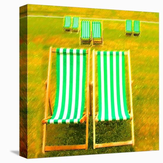 Hyde Park Deck Chairs, London-Tosh-Stretched Canvas