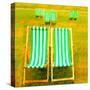 Hyde Park Deck Chairs, London-Tosh-Stretched Canvas