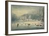 Hyde Park in the Snow, 1796-Edward Dayes-Framed Giclee Print