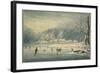 Hyde Park in the Snow, 1796-Edward Dayes-Framed Giclee Print