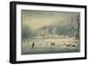 Hyde Park in the Snow, 1796-Edward Dayes-Framed Giclee Print