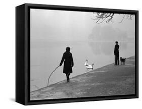 Hyde Park in Winter-Cornell Capa-Framed Stretched Canvas