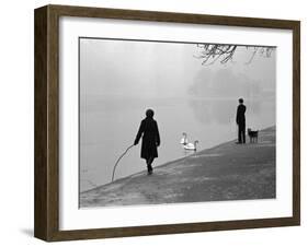 Hyde Park in Winter-Cornell Capa-Framed Photographic Print