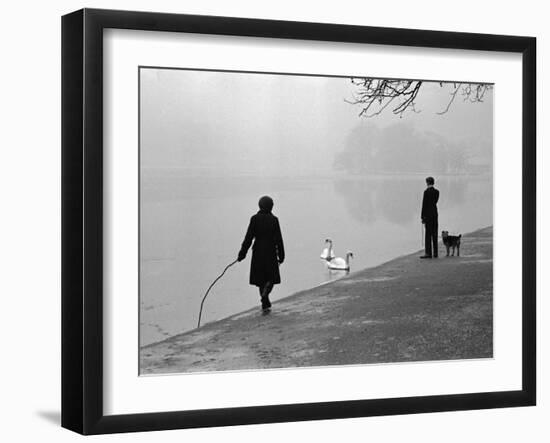 Hyde Park in Winter-Cornell Capa-Framed Photographic Print