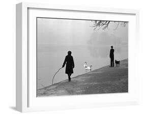 Hyde Park in Winter-Cornell Capa-Framed Photographic Print