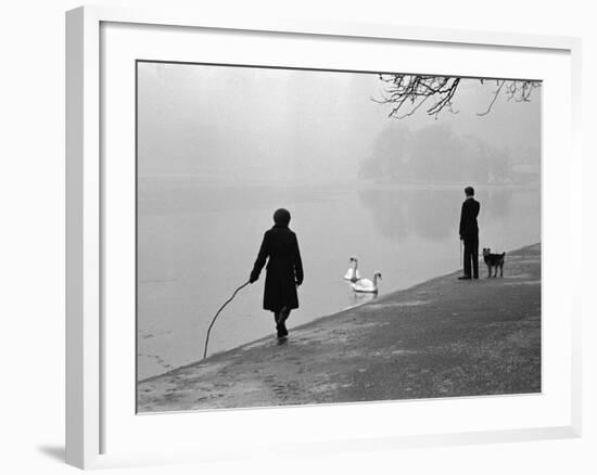 Hyde Park in Winter-Cornell Capa-Framed Photographic Print