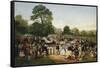 Hyde Park, London, England, Entrance of Queen Victoria-Thomas Musgrave Joy-Framed Stretched Canvas