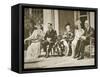 Hyde Park, New York. from Left: Mrs Roosevelt, King George Vi, Mrs James Roosevelt-null-Framed Stretched Canvas