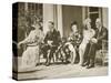 Hyde Park, New York. from Left: Mrs Roosevelt, King George Vi, Mrs James Roosevelt-null-Stretched Canvas