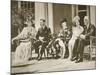 Hyde Park, New York. from Left: Mrs Roosevelt, King George Vi, Mrs James Roosevelt-null-Mounted Giclee Print