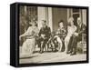 Hyde Park, New York. from Left: Mrs Roosevelt, King George Vi, Mrs James Roosevelt-null-Framed Stretched Canvas