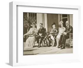 Hyde Park, New York. from Left: Mrs Roosevelt, King George Vi, Mrs James Roosevelt-null-Framed Giclee Print