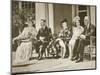 Hyde Park, New York. from Left: Mrs Roosevelt, King George Vi, Mrs James Roosevelt-null-Mounted Giclee Print