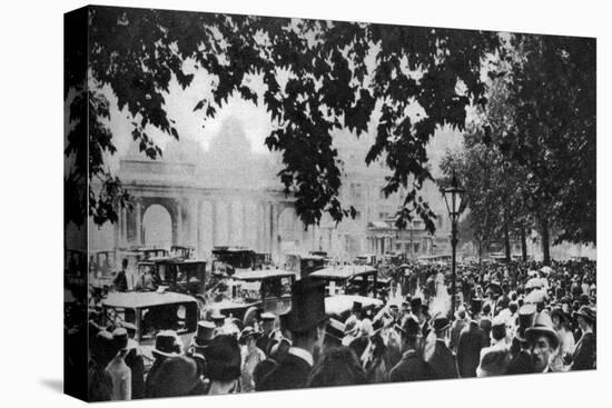 Hyde Park on a Fine Ascot Sunday, London, 1926-1927-null-Stretched Canvas