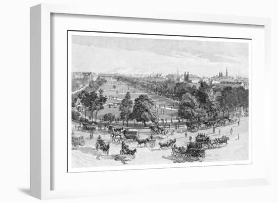 Hyde Park, Sydney, New South Wales, Australia, 1886-JR Ashton-Framed Giclee Print