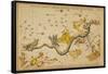 Hydra and Surrounding Constellations, 1825-Science Source-Framed Stretched Canvas