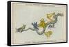 Hydra Constellation Including an Owl a Raven and a Sextant-Sidney Hall-Framed Stretched Canvas