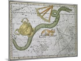 Hydra, from "A Celestial Atlas," Published in 1822-A. Jamieson-Mounted Giclee Print