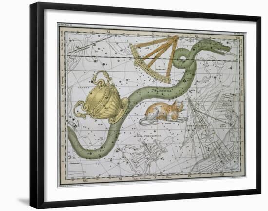 Hydra, from "A Celestial Atlas," Published in 1822-A. Jamieson-Framed Giclee Print