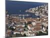 Hydra Port and Town, Hydra, Greek Islands, Greece, Europe-Charles Bowman-Mounted Photographic Print