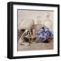 Hydrangea and Atomizer-Julie Greenwood-Framed Art Print