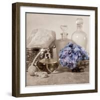 Hydrangea and Atomizer-Julie Greenwood-Framed Art Print