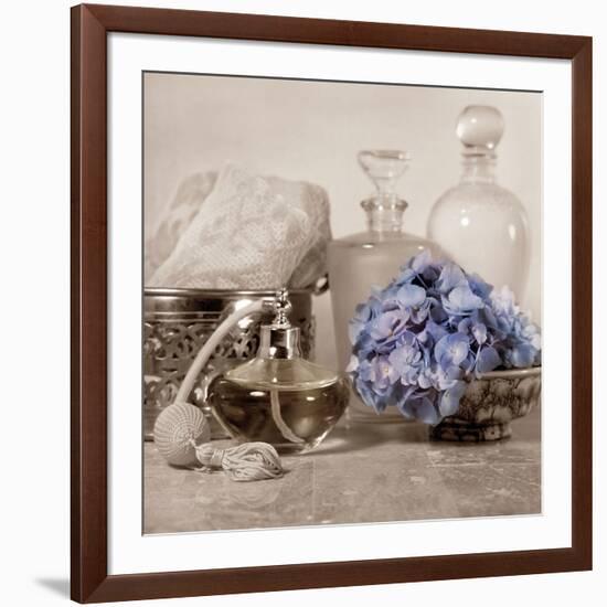 Hydrangea and Atomizer-Julie Greenwood-Framed Art Print