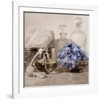 Hydrangea and Atomizer-Julie Greenwood-Framed Art Print