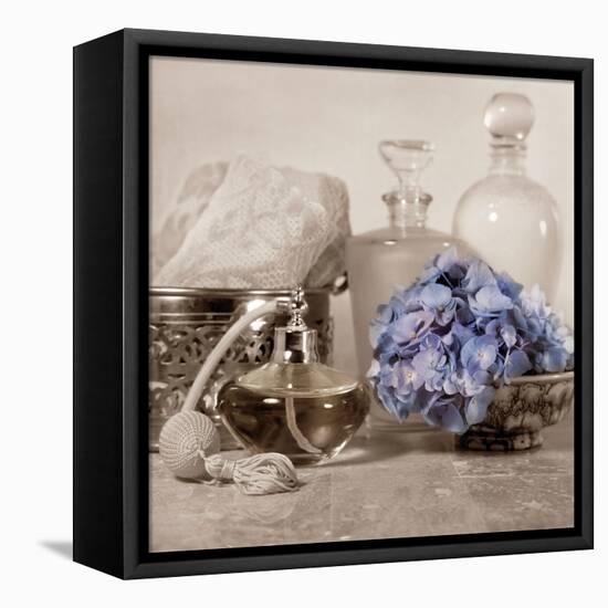 Hydrangea and Atomizer-Julie Greenwood-Framed Stretched Canvas