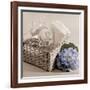 Hydrangea and Basket 2-Julie Greenwood-Framed Art Print