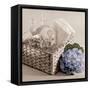 Hydrangea and Basket 2-Julie Greenwood-Framed Stretched Canvas
