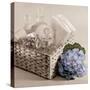 Hydrangea and Basket 2-Julie Greenwood-Stretched Canvas