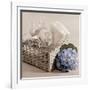 Hydrangea and Basket 2-Julie Greenwood-Framed Art Print