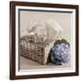 Hydrangea and Basket 2-Julie Greenwood-Framed Art Print