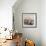Hydrangea and Basket 2-Julie Greenwood-Framed Art Print displayed on a wall