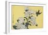 Hydrangea and Swallow, C. 1832-Katsushika Hokusai-Framed Giclee Print